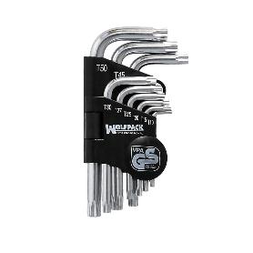 JUEGO LLAVES TORX L 9 PIEZAS INVIOLABLE