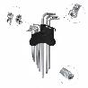 JUEGO LLAVES TORX L 9 PIEZAS LARGO INVIOLABLE