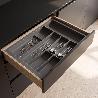 CUBERTERO PARA CAJÓN AURO. PLÁSTICO RESISTENTE. MODULO MODULO 600 ACABADO ANTRACITA