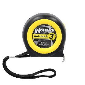 FLEXOMETRO SISTEMA AUTOLOCK CON FRENO AUTOMATICO LONGITUD 3 METROS ANCHO CINTA 16 MM. MAGNETICO. CINTA METRICA FREN