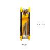 JUEGO LLAVES TORX PLEGABLE  8 PIEZAS INVIOLABLE, LLAVE TORX HEXAGONAL, LLAVE ESTRELLA, LLAVE ALLEN ESTRELLA