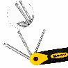 JUEGO LLAVES TORX PLEGABLE  8 PIEZAS INVIOLABLE, LLAVE TORX HEXAGONAL, LLAVE ESTRELLA, LLAVE ALLEN ESTRELLA