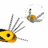 JUEGO LLAVES TORX PLEGABLE  8 PIEZAS INVIOLABLE, LLAVE TORX HEXAGONAL, LLAVE ESTRELLA, LLAVE ALLEN ESTRELLA