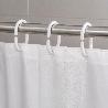 ANILLAS PARA CORTINAS DE DUCHA OVAL. ANILLA BAÑO OVAL 18 MM. BLANCA (BOLSA 100 UNIDADES)