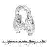SUJETACABLES GALVANIZADO 24 MM. 1 USO DOMESTICO