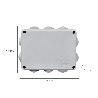 CAJA ESTANCA SUPERFICIE CON TORNILLO 190X140X70 MM.