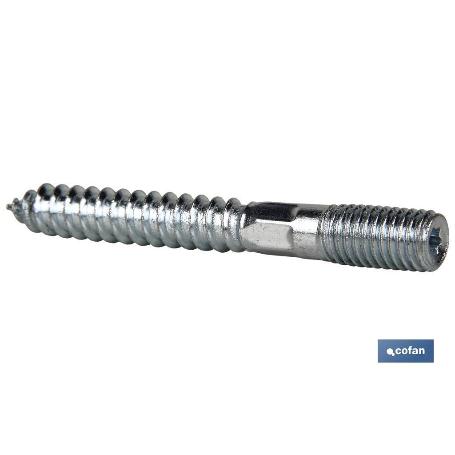 ESPARRAGO DOBLE ROSCA CINCADO HUELLA TORX M6X80   CAJA 100 UNID.