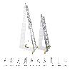 ESCALERA ALUMINIO 2 TRAMOS 12+12 PELDAÑOS. PLEGABLE, ANTIDESLIZANTE, RESISTENTE