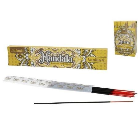 INCIENSO AROMA VAINILLA TULASI MANDALA - CAJA 240 UNIDADES