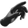 GUANTE NITRILO NEGRO DESECHABLE T- 8/M 100UDS