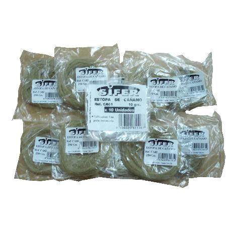 CUERDA ESTOPA CAÑAMO BOLSA 10 UNDX10 GR CA01 NUEVO CA27