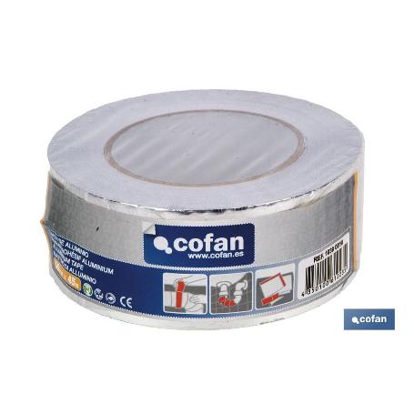 CINTA DE ALUMINIO 30 MICRAS 50 MM X 45 M