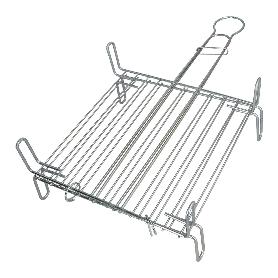 PARRILLA BARBACOA DOBLE 30X30 CM.