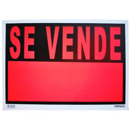 CARTEL SE VENDE 70X50 CM