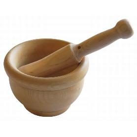 MORTERO MADERA  9 CM CON MANGO