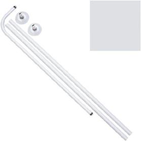 BARRA BAÑO CURVA 18 MM. (80X110 A 196) BLANCO