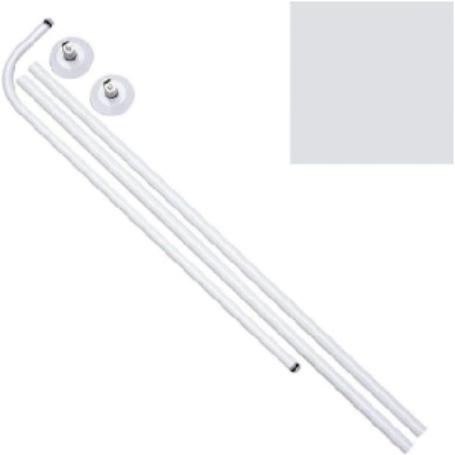 BARRA BAÑO CURVA 18 MM. (80X110 A 196) BLANCO