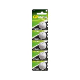 GP PILAS LITIO 5 PILAS BOTON (CR2430-B5 GP)  3,0V-280 MAH G075