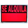 CARTEL SE ALQUILA 50X35 CM