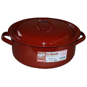CACEROLA ESMALTE MARRON 26 CM