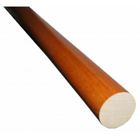 BARRA MADERA LISA 2,4 METROS X 28 MM. NOGAL