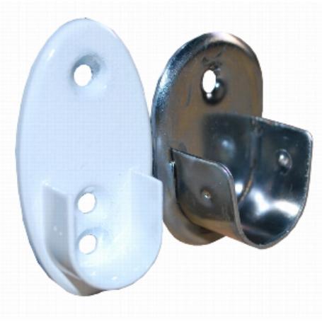 SOPORTE LATERAL OVAL ZINCADO LATERAL Ø 19 MM.
