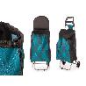 CARRO COMPRA 2 RUEDAS ROMBOS VERDE 8X88X35 CM