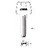 LLAVIN AZ-14 LATON SEGURIDAD
