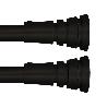 BARRA FORJA AZMARK 16/19MM 150-290CM ANILLO NEGRO