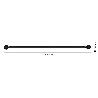 BARRA FORJA AZMARK 16/19MM 150-290CM ESFERA NEGRA