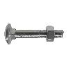 TORNILLO CABEZA REDONDA CON TUERCA 6X80 ZINC