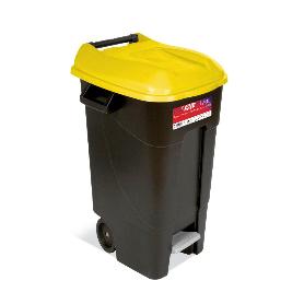 CUBO CON PEDAL ECO 120 L AMARILLO