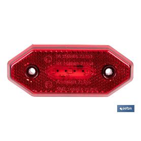 LUZ TRASERA LED CON REFLECTOR 12V/24V ROJA