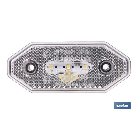 LUZ FRONTAL LED CON REFLECTOR 12V/24V BLANCA