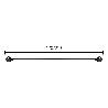 BARRA BAÑO 110/200CM RECTA BLANCA