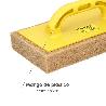 TALOCHA FIBRA DE VIDRIO CON ESPONJA PLUS 14 X 29 CM.
