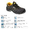 ZAPATO BAJO SEGURIDAD MAURER S3 MODELO CAPUA ANTIDESLIZANTE CON SUELA Y PUNTERA ANTIPERACIÓN Y RESISTENCIA A HIDROC