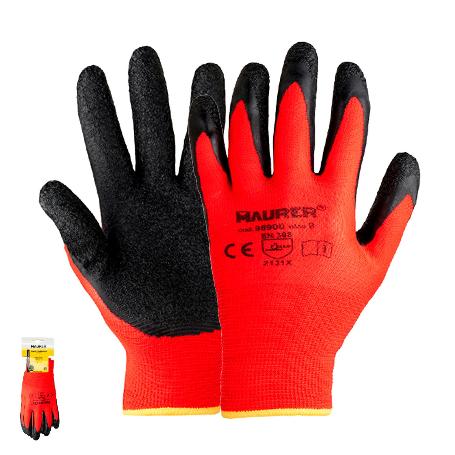GUANTES LATEX / NYLON GRIPFLEX CON COLGADOR TALLA  8 (PAR)