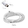 PROLONGACIÓN PARA TELEVISIÓN - VÍDEO DE 3 M. CONECTOR DE 9,5 MM BLANCO.