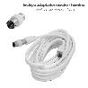 PROLONGACIÓN PARA TELEVISIÓN - VÍDEO DE 3 M. CONECTOR DE 9,5 MM BLANCO.