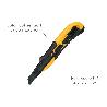CUTTER 18 MM. CON 2 HOJAS ACERO SK5 BOTON AUTORETRACTIL HOJA PAVONADA NEGRA