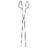 TENACILLA PINZA BARBACOA INOXIDABLE 55 CM