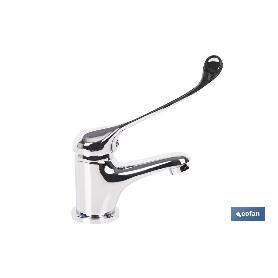 GRIFO DE LAVABO MONOMANDO CON MANETA HIGIENICA