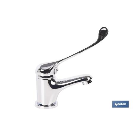 GRIFO DE LAVABO MONOMANDO CON MANETA HIGIENICA