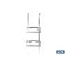 CESTA DE DUCHA DOBLE CON COLGADOR DE ACERO INOXIDABLE 304