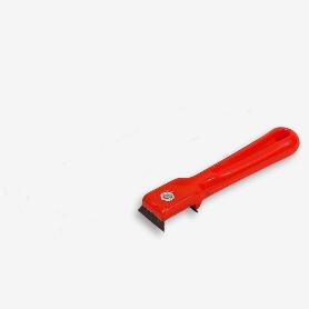 RASCAVIDRIOS 25 MM MANGO PVC ROJO EBERTOOLS