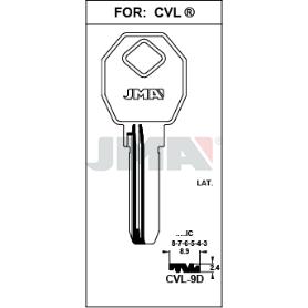 LLAVES JMA SEGURIDAD LATON MOD CVL-9D