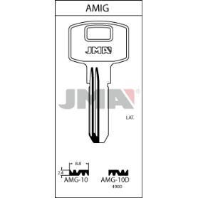 LLAVES JMA SEGURIDAD LATON MOD AMG-10D (CAJA 10 UNIDADES)