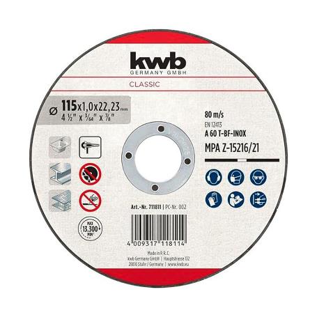 DISCO ABRASIVO INOXIDABLE 115X1X22 MM CORTE  49711811