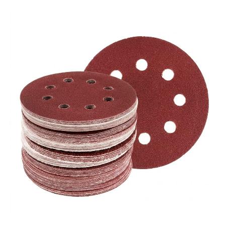 LIJA DISCO 115 MM GRANO 120 VELCRO 8 AGUJEROS  49491812